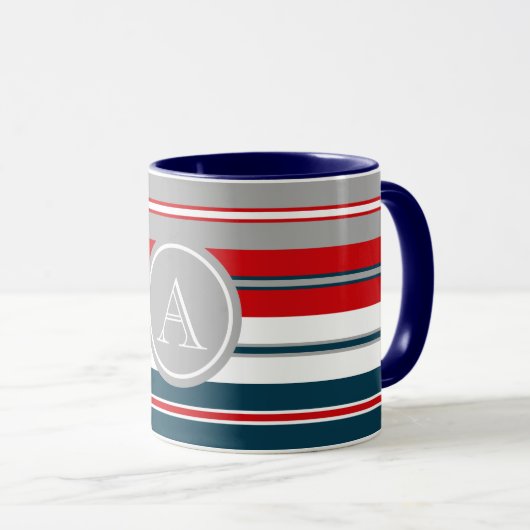 Monogrammdesign Tasse (VorderseiteRechts)