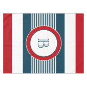 Monogrammdesign Tischdecke (Vorderseite (Horizontal))