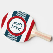 Monogrammdesign Tischtennis Schläger (Seitenansicht)