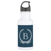 Monogrammdesign Trinkflasche (Vorderseite)