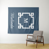 Monogrammdesign Wandteppich (Beispiel (Horizontal))