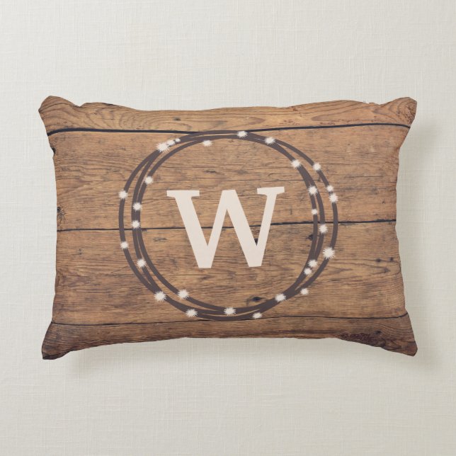 Monogrammdesign Zierkissen (Vorderseite)