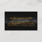 Monogramme aus Graustahl Visitenkarte (Rückseite)