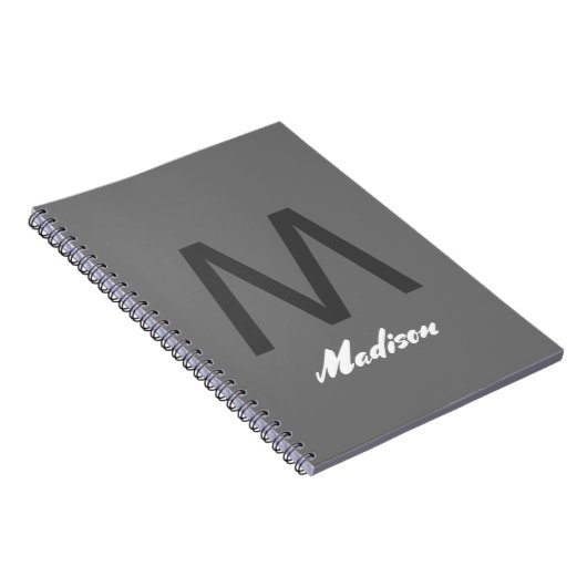 Monogramme Bridesmaid-Trauzeuge Hochzeitsgeschenk- Notizblock (Rechte Seite)