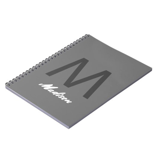 Monogramme Bridesmaid-Trauzeuge Hochzeitsgeschenk- Notizblock (Linke Seite)