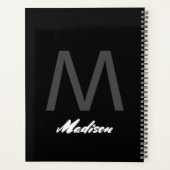 Monogramme Hochzeitsgeschenk Gefallen Elegantes be Planer (Rückseite)