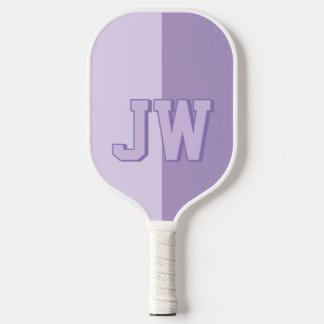 Monogramme Ihren Namen Lila und Lilac hinzufügen Pickleball Schläger