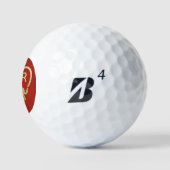 Monogramme/Initialen der Liebe des Herzens Golfball (Logo)