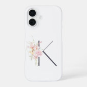 Monogramme iPhone 16 Hülle (Rückseite)