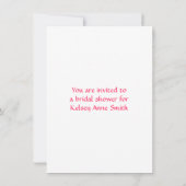 Monogramme mit Wirbel Einladung (Rückseite)