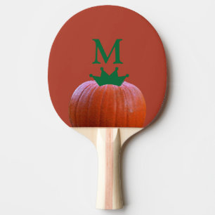 Monogramme Orange Pumpkin Baby Shooting Gastgesche Tischtennis Schläger