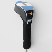 Monogrammed & Argentina Flag Golf Clubs Covers Headcover (angewinkelt)