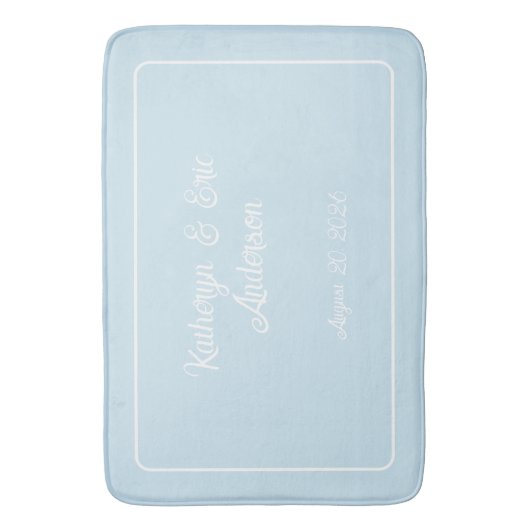 Monogrammed bath mat badematte (Vorderseite Vertikal)