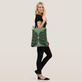 Monogrammed Botanical GreenJewel Textile Illusion  Tasche (Am Model)