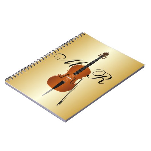 Monogrammed Cello Notizblock (Linke Seite)