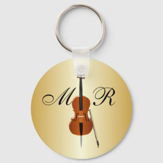 Monogrammed Cello Schlüsselanhänger