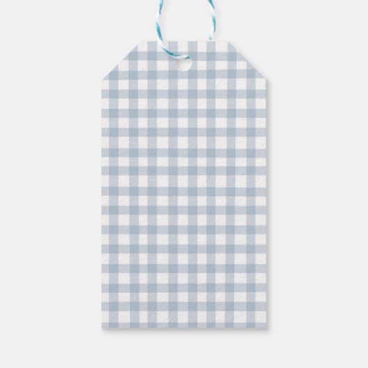 Monogrammed Crest Topiary Bunny Easter  Geschenkanhänger (Rückseite)