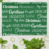 Monogrammed Custom Names for Christmas Geschirrtuch (Gefaltet)