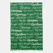 Monogrammed Custom Names for Christmas Geschirrtuch (Vertikal)