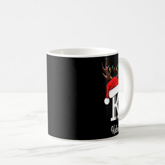 Monogrammed Family Christmas Matching Outfits _2  Kaffeetasse (VorderseiteRechts)