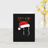 Monogrammed Family Christmas Matching Outfits  Karte (Gelbe Blume)