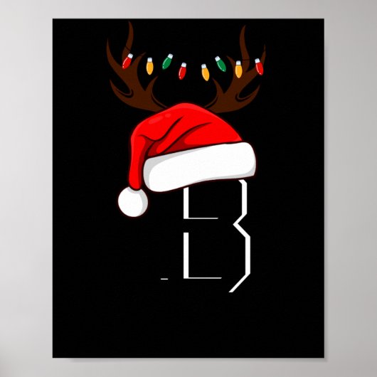 Monogrammed Family Christmas Matching Outfits  Poster (Vorne)