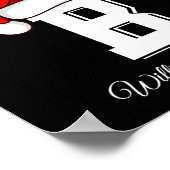 Monogrammed Family Christmas Matching Outfits  Poster (Ecke)