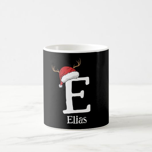 Monogrammed Family Christmas Personalize With Name Kaffeetasse (Mittel)