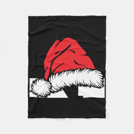 Monogrammed Family Christmas With Name Fleecedecke (Vorderseite)