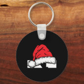 Monogrammed Family Christmas With Name Schlüsselanhänger (Vorderseite)