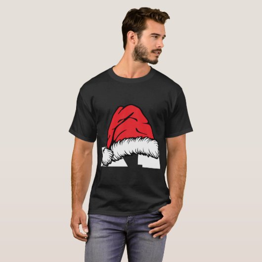 Monogrammed Family Christmas With Name T-Shirt (Vorne ganz)