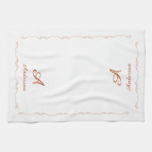 Monogrammed Family Name Geschirrtuch (Horizontal)