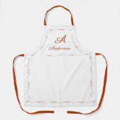 Monogrammed Family Name Schürze (Vorderseite)