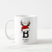 Monogrammed Family Santa Claus Christmas Kaffeetasse (Links)