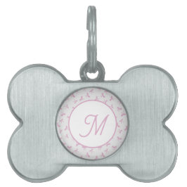 Monogrammed Frilly Coquette Pink watercolor Bow  Tiermarke