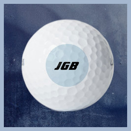 Monogrammed Golf Ball Choose Your Color Background