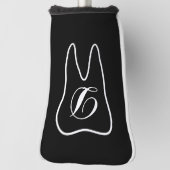Monogrammed golf putter club cover for dentist golf headcover (Rotieren 90)