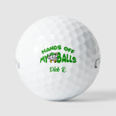 Monogrammed Hands Off My Balls -Callaway Golf Gift Golfball (Vorderseite)