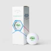 Monogrammed Hands Off My Balls -Callaway Golf Gift Golfball (Verpackung)