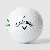 Monogrammed Hands Off My Balls -Callaway Golf Gift Golfball (Logo)