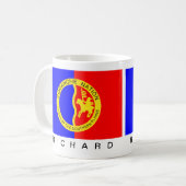 Monogrammed Native American Comanche Nation Flag Kaffeetasse (Vorderseite Links)