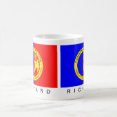 Monogrammed Native American Comanche Nation Flag Kaffeetasse (Mittel)