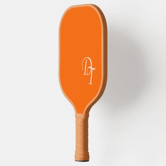 Monogrammed - neon orange pickleball schläger (Links)