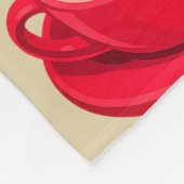 Monogrammed personalize fleece blanket coffee (Ecke)