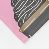 Monogrammed personalize fleece blanket coffee (Ecke)