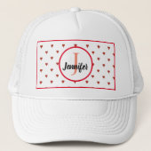 Monogrammed Personalized Mothers Day Hat Truckerkappe (Vorderseite)