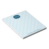 Monogrammed Preppy Notepad, Notizblock (angewinkelt)