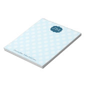 Monogrammed Preppy Notepad, Notizblock (Rotiert)