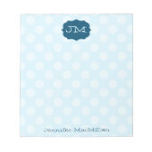Monogrammed Preppy Notepad, Notizblock (Vorderseite)