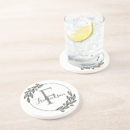 Monogrammed Realtor Closing Gift  Getränkeuntersetzer